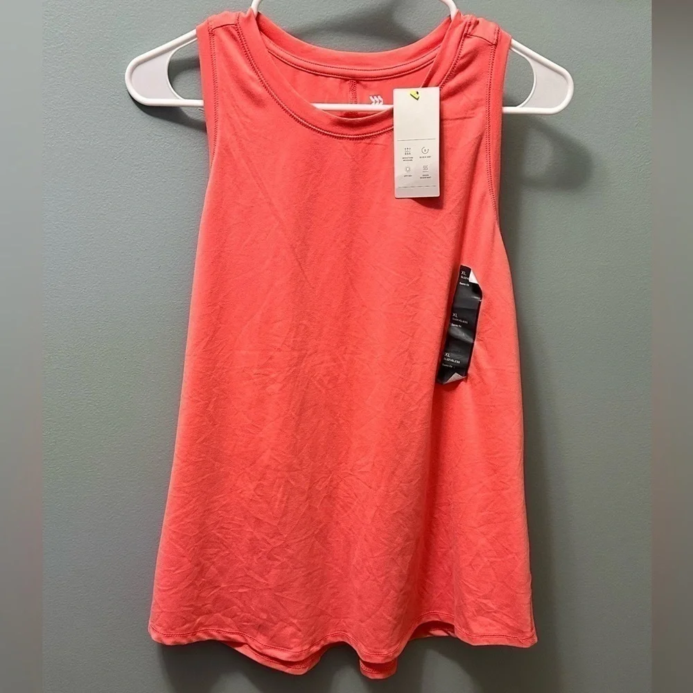 All in Motion - Active Muscle Tank Top - Pink/Salmon - Size xlarge - Picture 2 of 7